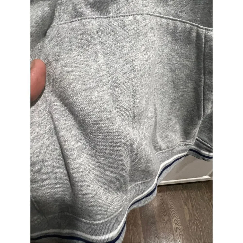Nike Sportswear Essentials Fleece Pullover Hoodie Women MED Gray Blue